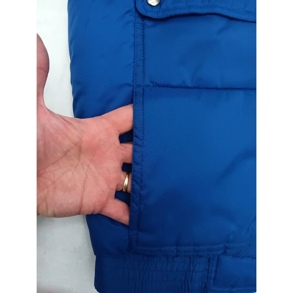 Ozark‎ Trail Royal Blue Puffer Vest Quilted Sleeveless Jacket Men's Medium
